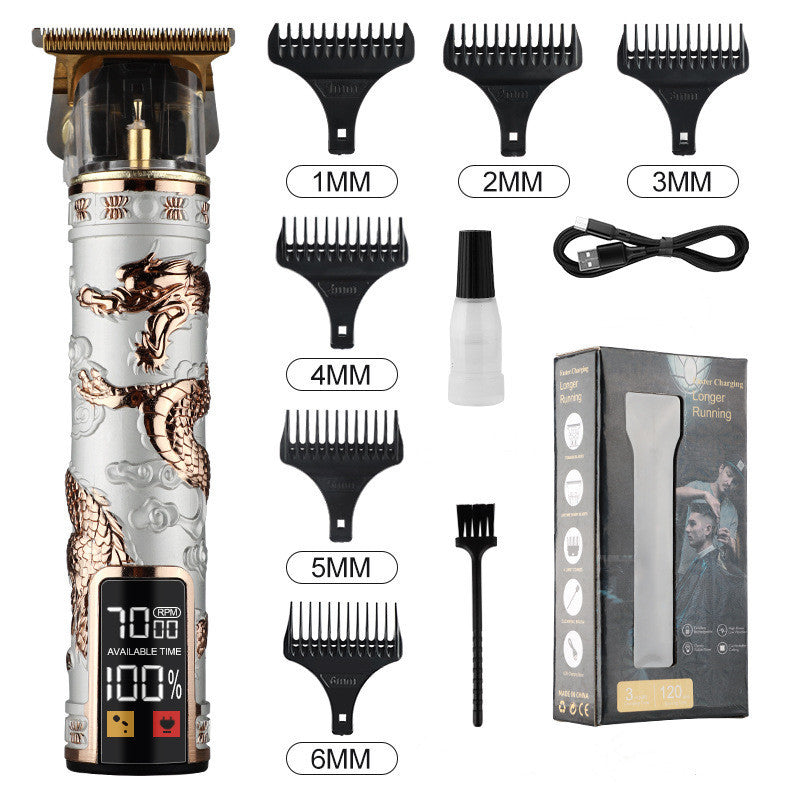 Large Digital Display Hair Clipper Three-speed Speed Control Optical Head Electrical Hair Cutter Razor Hair Scissors b70bce99