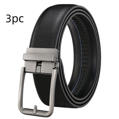 Men's Leather Belt Automatic Buckle Simple Hollow b70c5e54 f75e 43c7 9b04 e80c251dbc63