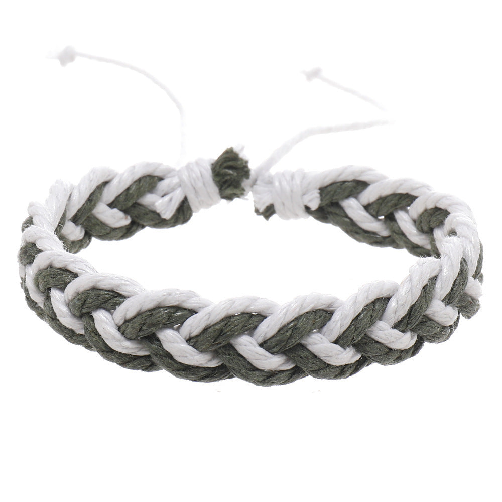 Simple Artistic Style Cotton String Hand Woven Hand Rope Bracelet b70cc1de 0158 4e07 aa86 7f64106db83b