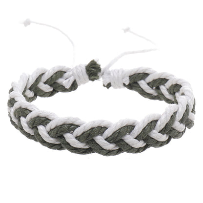 Simple Artistic Style Cotton String Hand Woven Hand Rope Bracelet b70cc1de 0158 4e07 aa86 7f64106db83b