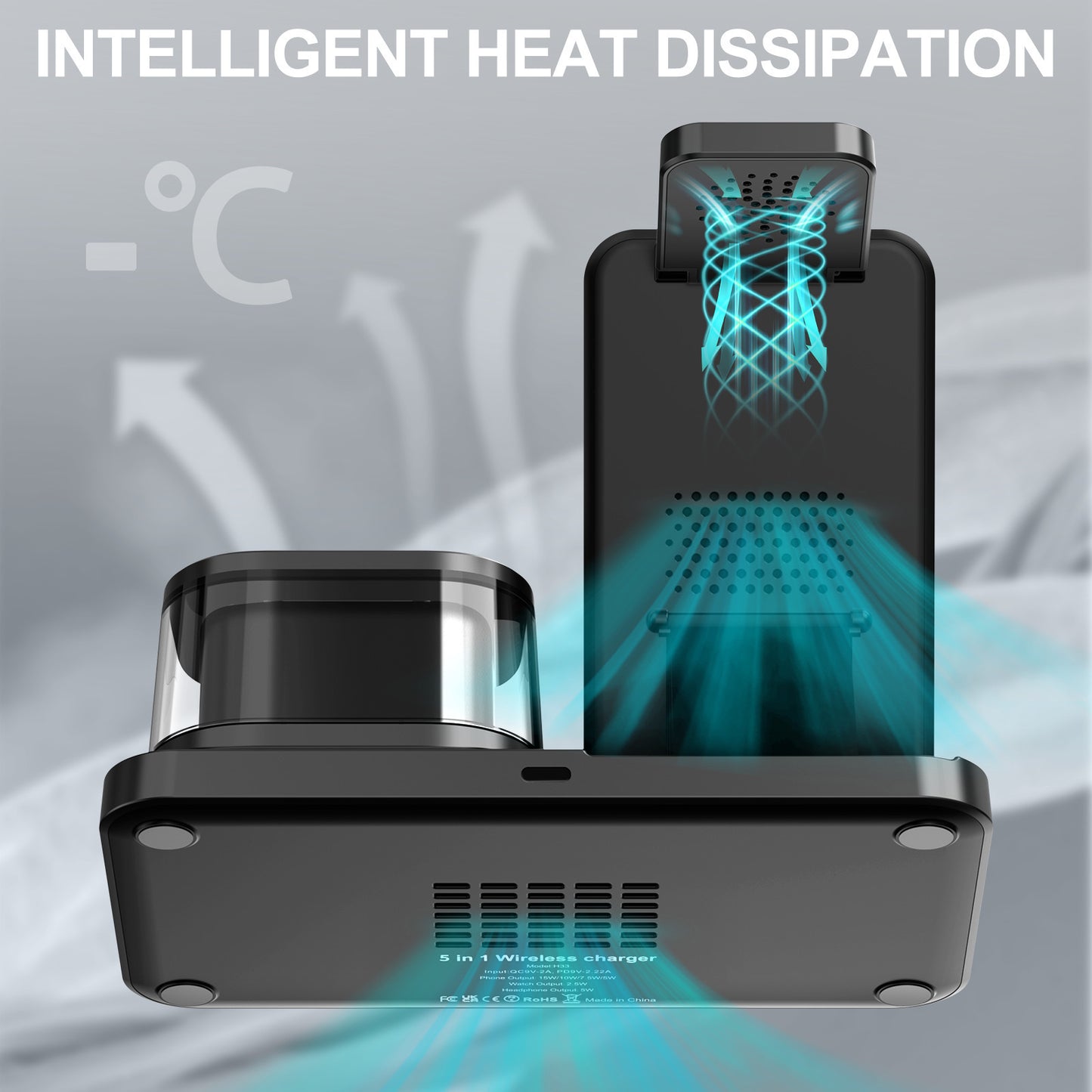 Creative Wireless Charging Three-in-one Folding Bracket b72a1b8c 01e3 4b54 99b5 8cb9c3a17366