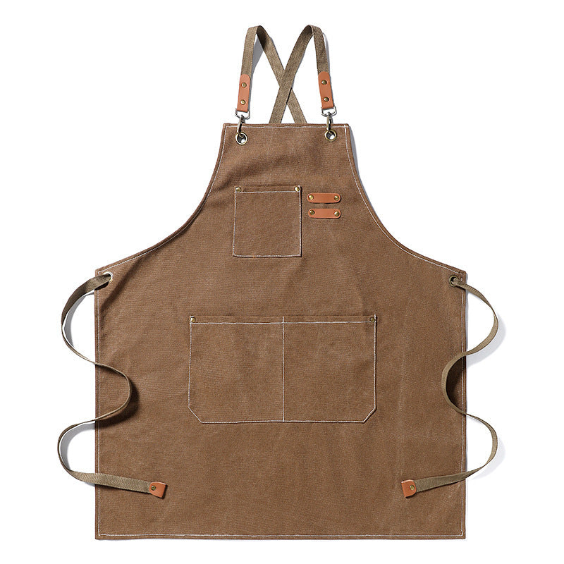 Thickened Canvas Jean Apron Household Barista Kitchen Restaurant b72f9fab e708 453b 87b4 6339c8675e4c f585a1d8 5750 42f7 b8c9