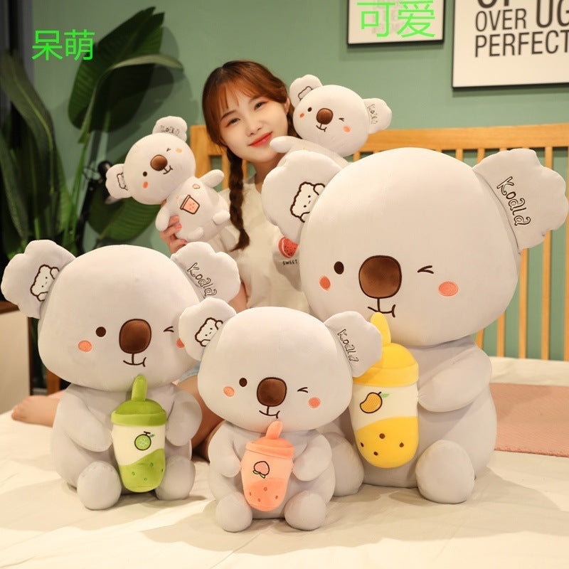 New Soft Milk Tea Cup Plush Doll Cute Koala Pillo b73bace5 ab53 4351 aa91 6ada22f9a729