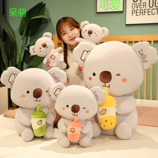 New Soft Milk Tea Cup Plush Doll Cute Koala Pillo b73bace5 ab53 4351 aa91 6ada22f9a729