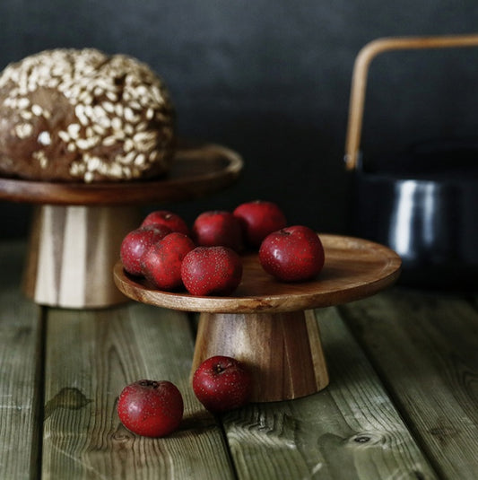 Fruit Tray Living Room Household Japanese-Style Solid Wood Dried Fruit Dessert Cake Tray Dessert b746f61e fb49 44d1 8627 20f2