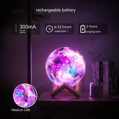 3D Printing Moon Light Galaxy  Light - HD Wireless Product #3