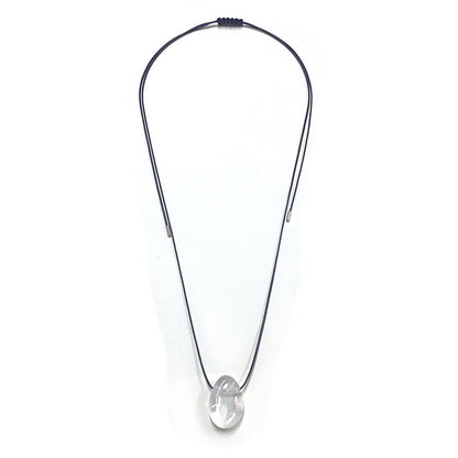 Personality Handmade Rope Irregular Stone Necklace b749cf93 3bf1 419f aaab f01925662a46