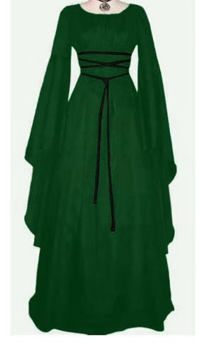 Halloween Long Sleeve Round Collar Belt Irregular Ladies Dress Halloween Witch Costume b75977ec f324 4daa aa56 ec6e47d21717