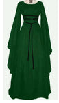 Halloween Long Sleeve Round Collar Belt Irregular Ladies Dress Halloween Witch Costume b75977ec f324 4daa aa56 ec6e47d21717