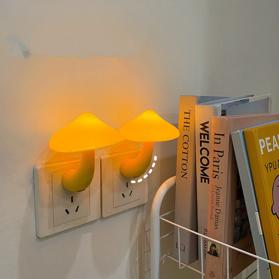Small Mushroom Plug-in LED Bedside Night Light Learning Light Control Sensor b75d66e3 190c 47de b4e1 dc6ae8efc48b