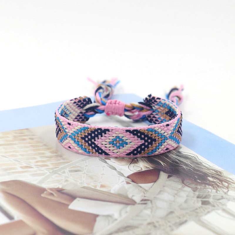Bohemian Color Woven Bracelet Wristband For Fans b76df592 0983 4dae aefb cccd98b4d57a