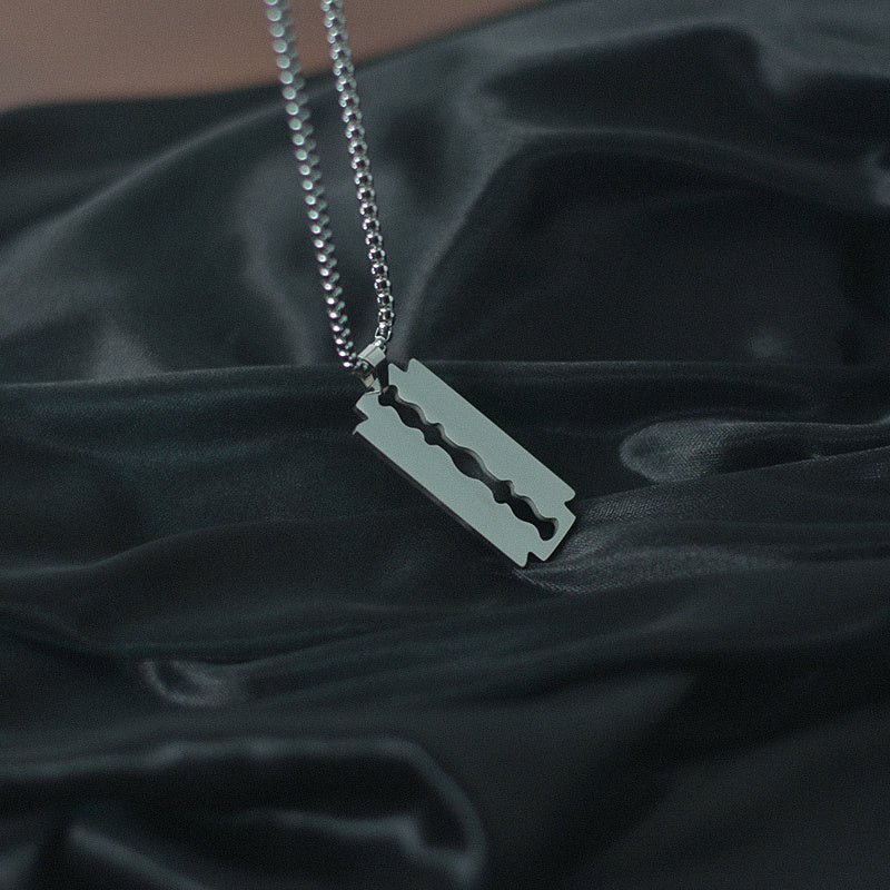 Personality Versatile T-Shirt Chain Male Punk Titanium Steel Pendant b77046e8 d851 4558 8c2f b76d52afbceb
