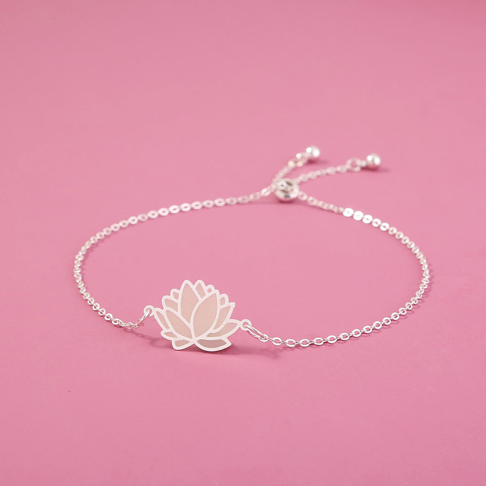 Fashion Personality Luminous Glow Lotus Pull Bracelet b770fe2c 48b6 45a2 819d e13c029585db