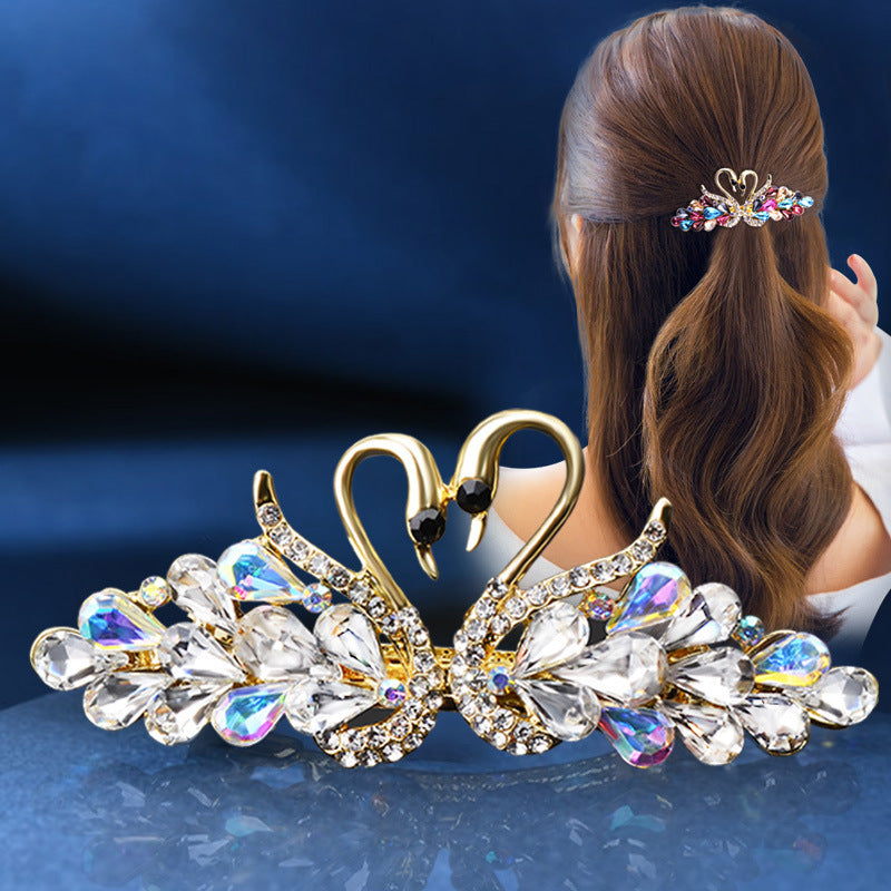 Small Fashion Double Swan Women's Hair Clip b774cb3e 2bf0 4a95 8f73 ea723fbcdaee