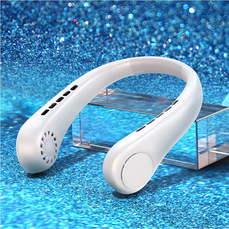 New Mini Neck Fan Portable Bladeless Hanging Neck Rechargeable Air Cooler Mini Summer Sports Fans b777b0d8 f3a8 4db7 88d4 ed1