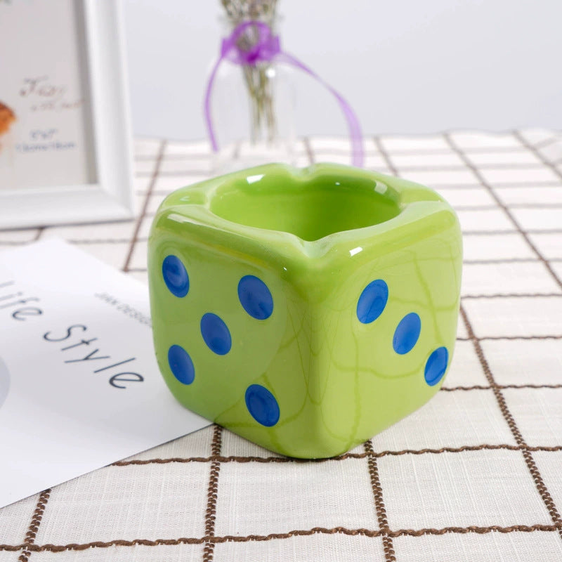 Place Dice Personalized Office Ashtray b781d641 a31a 4a4e a2e8 466022517978