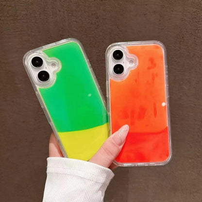 Simple Luminous Glitter Powder Quicksand Drop-resistant Hard Shell Phone Case