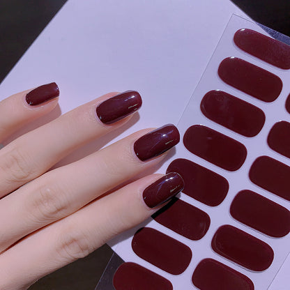Solid Color 16 Small Stickers Nail Stickers Simple Nail Stickers b7850244 28c2 454e b1ef 441db92e15c0