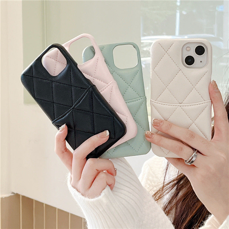 Classic Style Three-dimensional Rhombus Phone Case - 图片 1