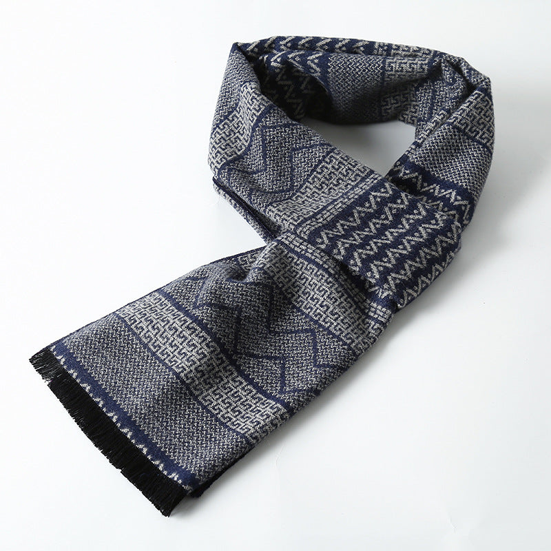 Simple Plaid Warm Keeping Artificial Cashmere Scarf b7a733dc 6f73 414e 8f34 1c0bf5aadcab