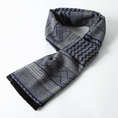 Simple Plaid Warm Keeping Artificial Cashmere Scarf b7a733dc 6f73 414e 8f34 1c0bf5aadcab