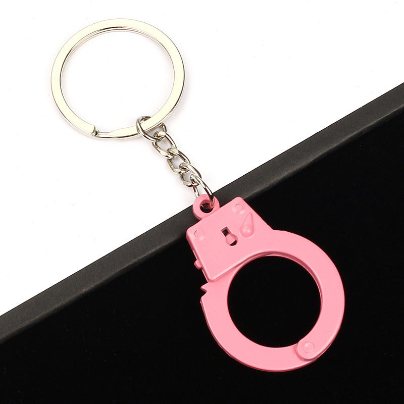 Metal Bags Pendant Zinc Alloy Casual Simulation Handcuffs Keychain b7bb47e8 628f 49de 894d 4d84f9f30906