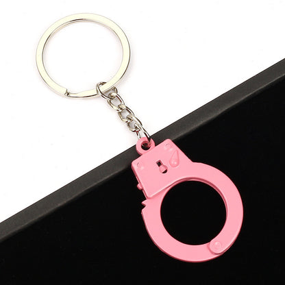 Metal Bags Pendant Zinc Alloy Casual Simulation Handcuffs Keychain b7bb47e8 628f 49de 894d 4d84f9f30906