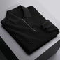 Lapel Knitted Polo Shirt Warm Bedford Cord Sweater Men's Half Zipper Knitted Top b7f9821f 2c19 470d be5c 8866ec52cd71