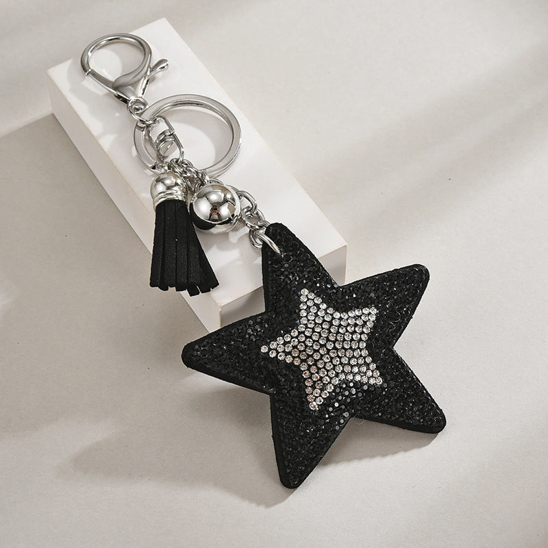 Pentagram Tassel Keychain Pendant European And American Style b8046c8c 9e71 4843 a2c5 ea48cec28f58