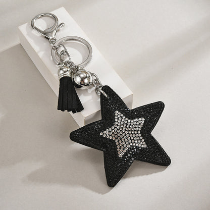 Pentagram Tassel Keychain Pendant European And American Style b8046c8c 9e71 4843 a2c5 ea48cec28f58