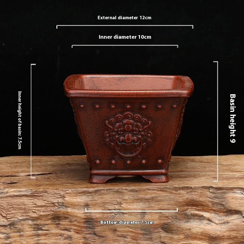 Purple Sand Flowerpot Classical Square Stick Bottle Desktop b8055d57 89e2 481c b96b d7057d835830