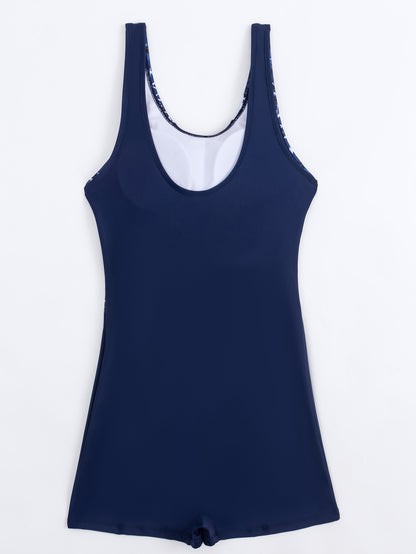 Swimsuit Printing Stitching Conservative Sports