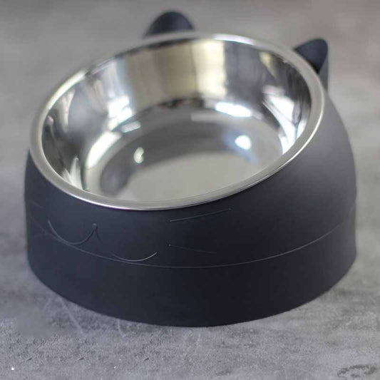 200mlStainless Steel Oblique Mouth Pet Cat Bowl - HD Wireless Product #1