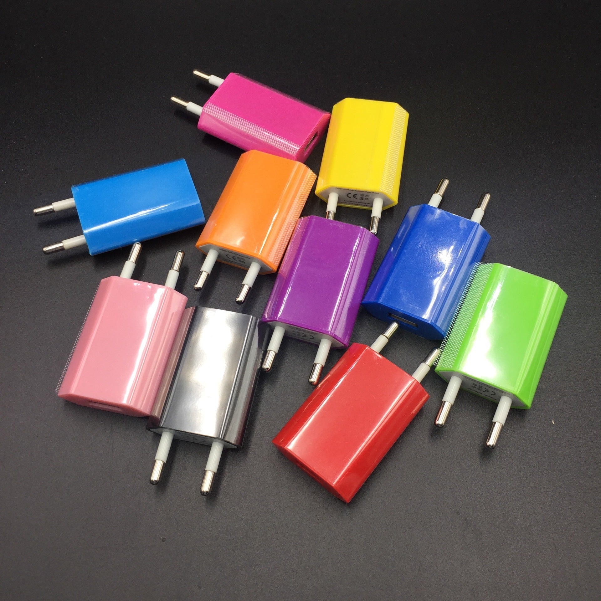 European Standard Mobile Phone Charging Head Single Port Usb Flat Charger Plug - 图片 1