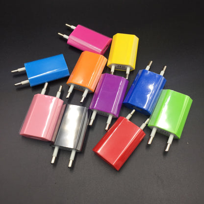 European Standard Mobile Phone Charging Head Single Port Usb Flat Charger Plug - 图片 1