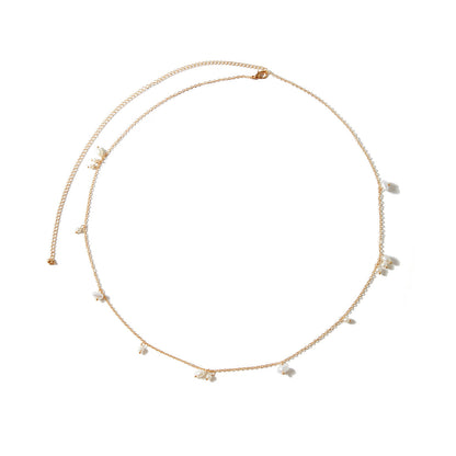 Simple Slim Chain Irregular Pearl Tassel Single Layer Waist Chain b868742f d87f 4262 9fbb 8c62d91ed4d2