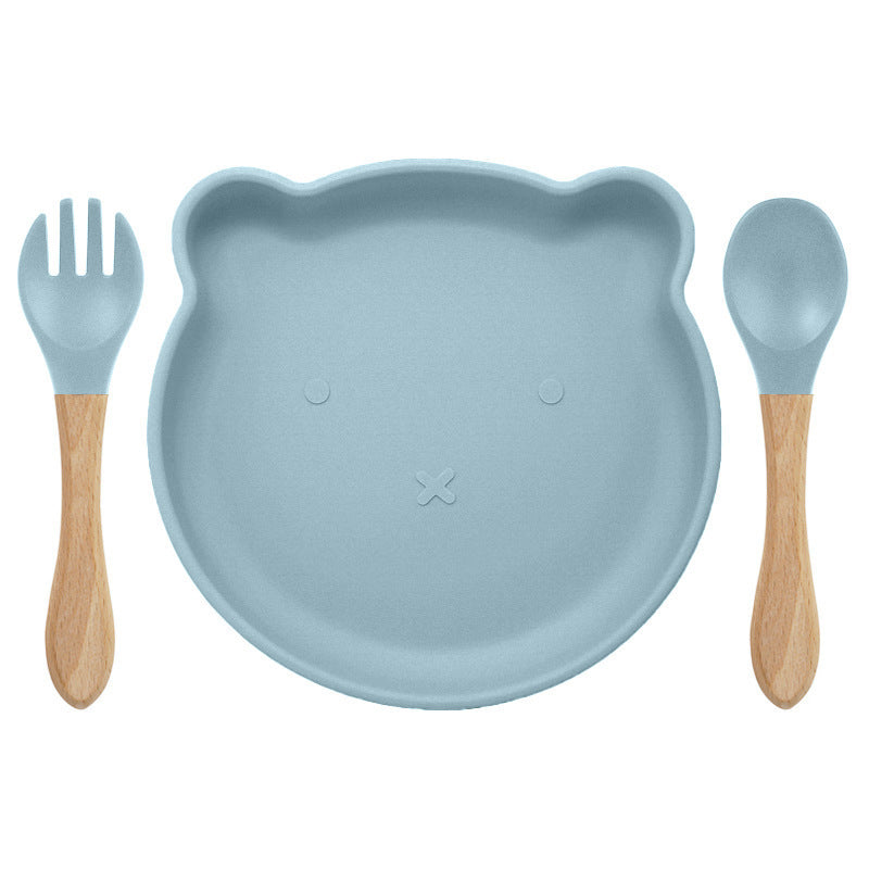 Food Supplement Tableware Set Silicone Spork Baby Products Bear Silicone Tableware b894c487 da04 4f09 9b2e 768213c3fae2