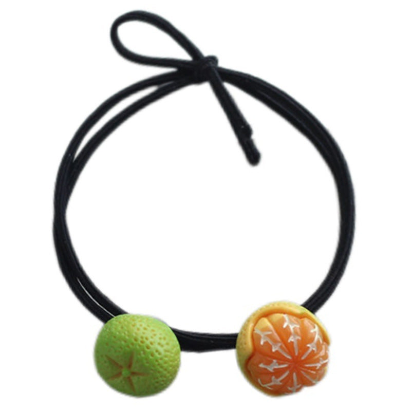 Double Orange Hair Band Bracelet Super Cute Emulational Fruit Head Rope b8b4380d 144b 4b3a a6ae 8176aacf3099