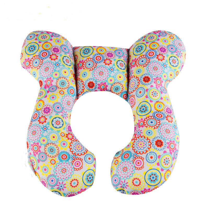 Cute Cartoon Pattern Baby U-shape Pillow Travel Car Seat Neck Protector b8b61faa 922d 4b9a b51c ffc553b9580e