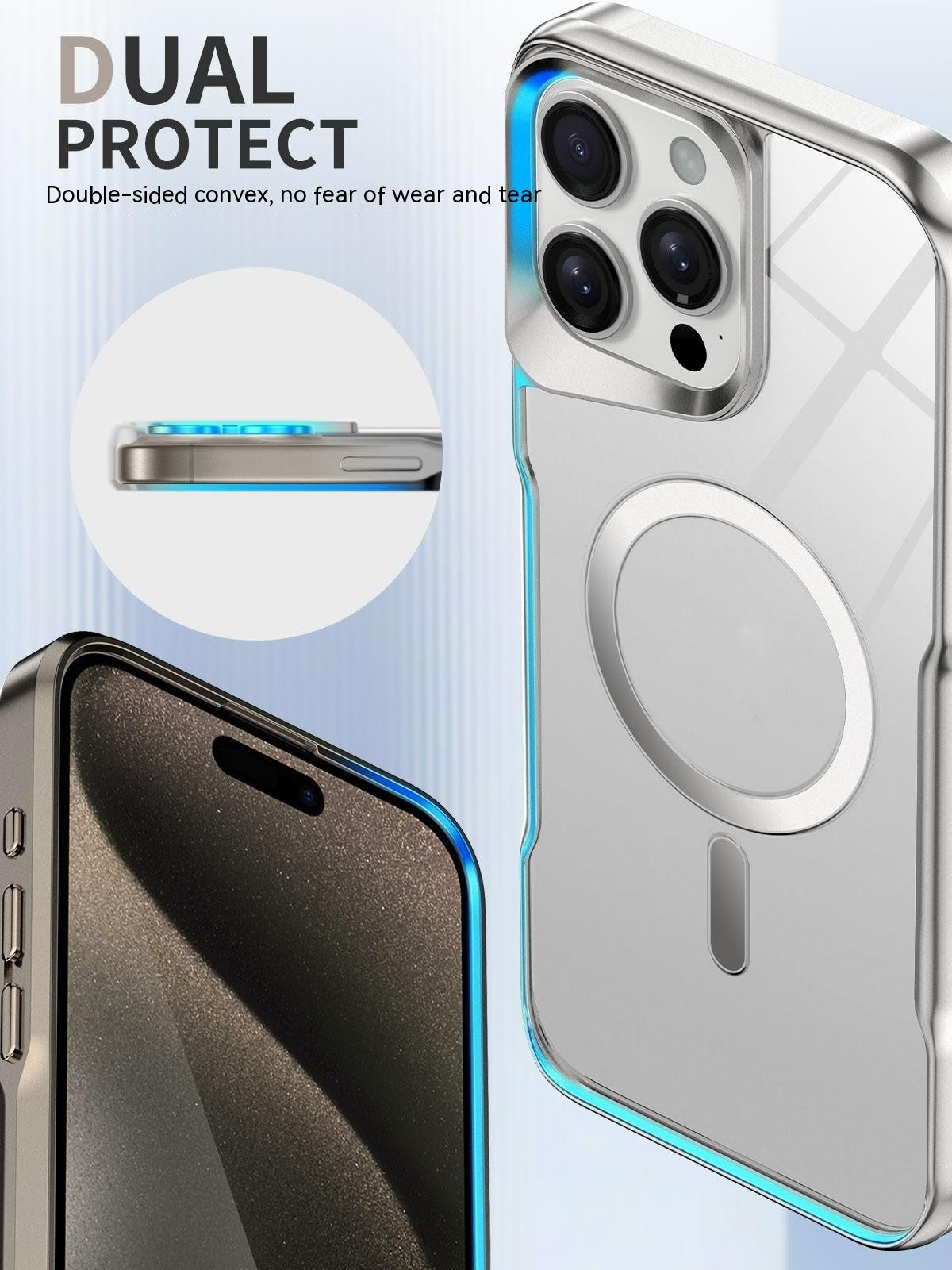 Electroplating Mirror Magnetic Acrylic Phone Case b8c71731 5614 4e8f 9dc3 62dd26ce66a9