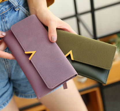 Frosted Color Matching 30 Off Long Ladies Wallet b8c975bc 1006 45ad b803 7a99daccf0dd