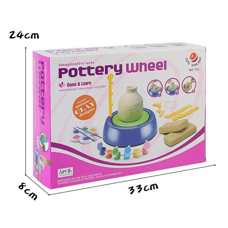 Children's Potter's Wheel Electric Toy Drawing Blank Pottery Clay Machine b8d9ae17 7e73 4a99 ad69 a75e1acc8b65