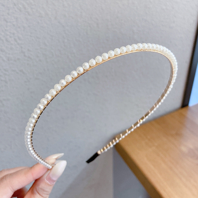 Sen Simple Pearl Thin Headband Hair Accessories Headband b8e011d0 7923 43fe 9ddd 7e27e8cc3089