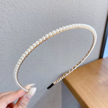 Sen Simple Pearl Thin Headband Hair Accessories Headband b8e011d0 7923 43fe 9ddd 7e27e8cc3089