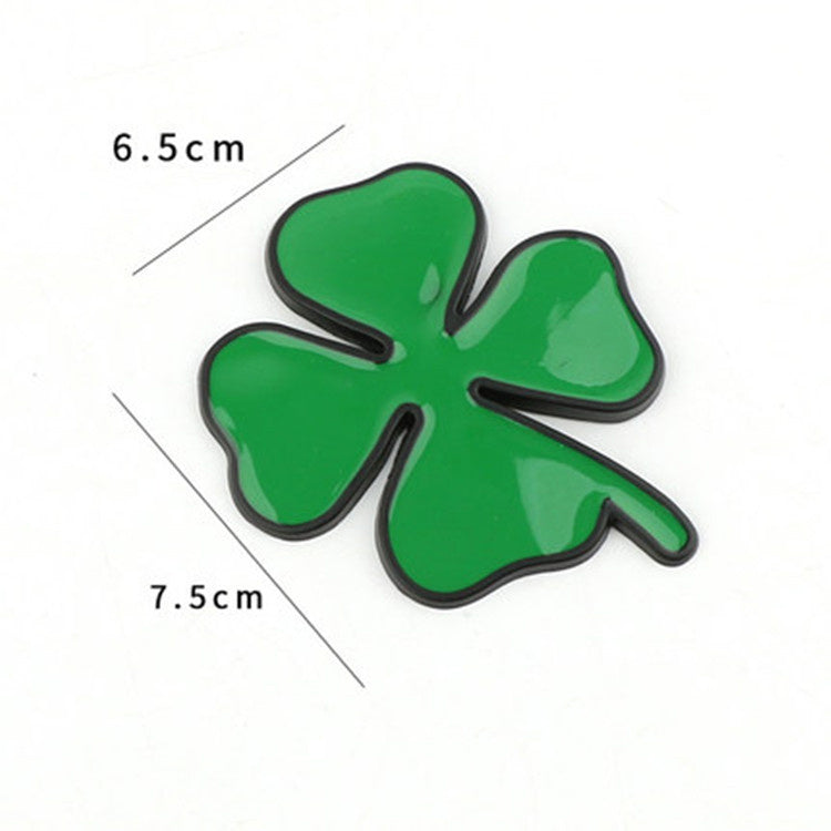 Car Personality 3D Four-leaf Clover Size Metal Car Body Sticker Cover Scratches Decorative Sticker Label b8e23909 1ff4 47b9 b