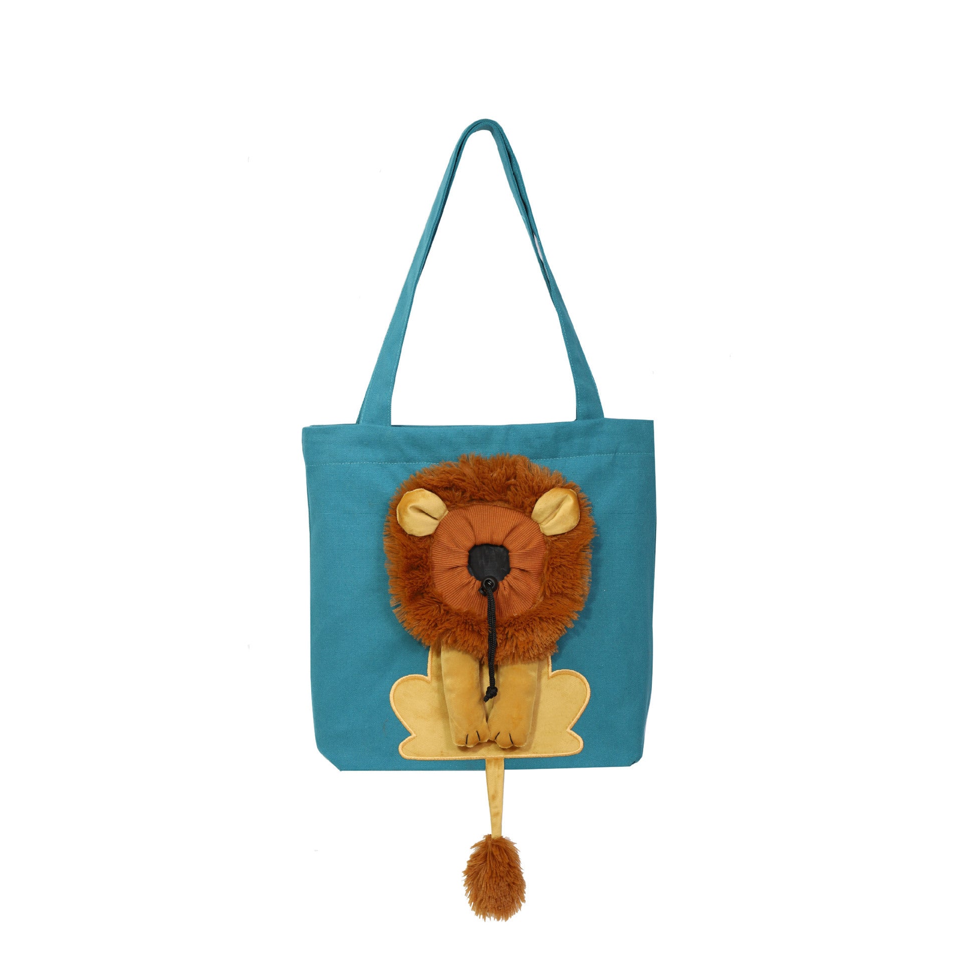 Soft Pet Carriers Lion Design Portable Breathable Bag Cat Dog Carrier Bags Outgoing Travel Pets Handbag With Safety Zippers b