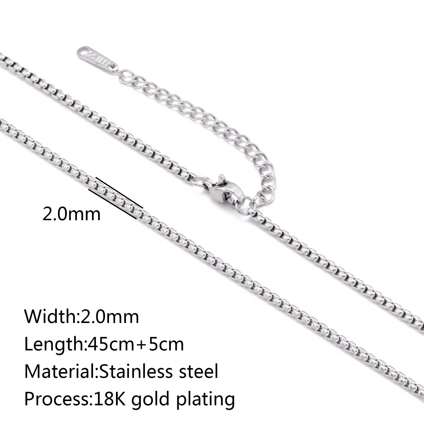 Stainless Steel Vacuum Vapor Plating 18K Gold Color Protection Lip Chain Accessories b9124569 3f7b 4f87 afc3 e9196e962a2f