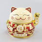 Lucky Cat Ashtray Creativity Personality Trendy Home Living Room With Cover Anti-fly Ash Uxury High-end Simple Ashtray - 图片 10