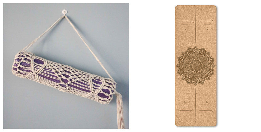 Portable Cork Yoga Non-Slip Exercise Mat Composite Environmentally Friendly TPE b9431003 119b 4b7f aa4b c320a8bab761