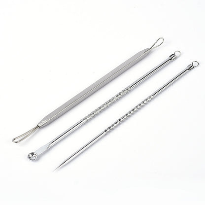 Stainless Steel Acne Needle Three-piece Pimple Needle Blackhead Tools b94b1d72 6e77 461c 99f9 1ad58387206b